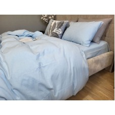 Комплект постільної білизни Варена бавовна, Sky Blue Washed Cotton W1281 Комплект постільної білизни Варена бавовна, Sky Blue Washed Cotton W1281