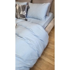 Комплект постільної білизни Варена бавовна, Sky Blue Washed Cotton W1281 Комплект постільної білизни Варена бавовна, Sky Blue Washed Cotton W1281