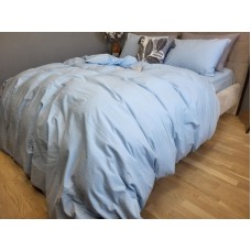 Комплект постільної білизни Варена бавовна, Sky Blue Washed Cotton W1281
