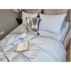 Комплект постільної білизни Варена бавовна, Sky Blue Washed Cotton W1281 Комплект постільної білизни Варена бавовна, Sky Blue Washed Cotton W1281