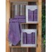Подарунковий набір махрових рушників 2 шт., 50 x 90 см., 70 x 140 см., Damask Ornament-Violet, ТМ Gulcan