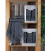 Подарунковий набір махрових рушників 2 шт., 50 x 90 см., 70 x 140 см., Damask Ornament-Dark-grey, ТМ Gulcan