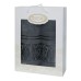 Подарунковий набір махрових рушників 2 шт., 50 x 90 см., 70 x 140 см., Damask Ornament-Dark-grey, ТМ Gulcan