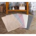 Килимок для нiг Gursan Cotton 50 x 80 бавовняний поштучно Stripe сірий