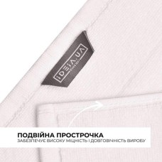 Килимок для ніг у ванну кімнату, 50 x 70 см, щільність 700 г/м2, білий з ніжками, ТМ IDEIA