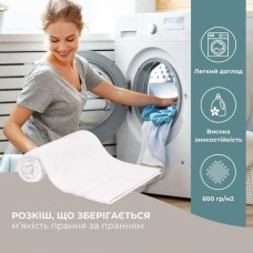 Килимок для ніг у ванну кімнату, 50 x 70 см, щільність 700 г/м2, білий з ніжками, ТМ IDEIA