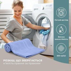 Килимок для ніг у ванну кімнату, 50 x 70 см, щільність 700 г/м2, синій з ніжками, ТМ IDEIA