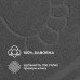 Килимок для ніг у ванну кімнату, 50 x 70 см, щільність 700 г/м2, темно-сірий з ніжками, ТМ IDEIA