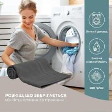 Килимок для ніг у ванну кімнату, 50 x 70 см, щільність 700 г/м2, темно-сірий з ніжками, ТМ IDEIA