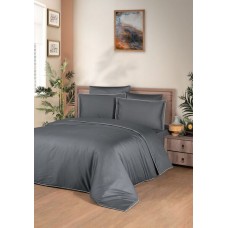 Комплект постільної білизни Lucca Steel Grey, Сімейний, Сатин PREMIUM 300TC, ТМ La Romano