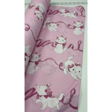 Дитяча постільна білизна Кошечка Марі (Marie Cat) Ранфорс, рожева