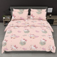 Комплект постільної білизни Hello Kitty Комфорт-текстиль, бязь, пудра, рожевий