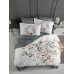 Комплект постільної білизни La Romano 300TC Premium Floral Grey, сатин, євро