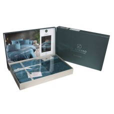 Комплект постільної білизни La Romano Mona Series 300TC Premium Orcella Grey, сатин, євро