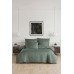 Постільна білизна La Romano Orcella Moonmist Mona Series, євро, сатин Premium 300TC, сіро-зелена