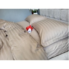 Комплект постільної білизни MULTI stripe CACAO