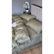 Комплект постільної білизни MULTI stripe RIPE OLIVE