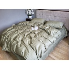 Комплект постільної білизни MULTI stripe RIPE OLIVE