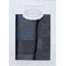 Набір із 2-х махрових рушників Gulcan Cotton Ornament dark-grey