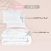 Набір CloudDream євро ковдра 200 x 220 см та 2 шт подушки 50 x 70 см, штучний пух, білий, ТМ IDEIA