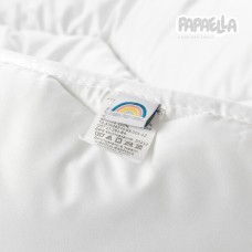 Набір Comfort дитяча ковдра 100 x 135 см та подушка 40 x 60 см у ліжечко, зигзаг біла ТM PAPAELLA