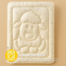 Набір дитячий зимовий в ліжечко, ковдра вовняна 100 x 135 см і подушка 40 x 60 см ТМ PAPAELLA