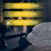 Набір ManMaker євро, ковдра 200 x 220 см і 2 шт подушки 50 x 70 + маска для сну в коробці, сірий, ТМ IDEIA