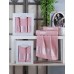 Набір із 2-х махрових рушників Gulcan Cotton Frower Ornament Pink