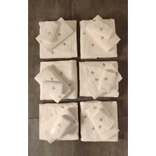 Набір з 3-х махрових рушників Метелики, 30 x 50 см, 50 x 90 см, 70 x 140 см, різні кольори, ТМ Sikel