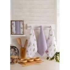 Набір кухонних рушників Nilteks Velora Lila, 3 шт, 40x60 см