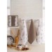 Набір кухонних рушників Nilteks Velora Beige, 3 шт, 40x60 см