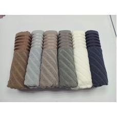 Набір махрових рушників LUX COTTON YENI Баня + Обличчя, 100% Бавовна, Бежевий, Туреччина