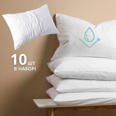 Наволочка непромокаюча набір 10 шт 50 x 70 см на блискавці дихаюча Аква Стоп, біла, ТМ IDEIA Наволочка непромокаюча набір 10 шт 50 x 70 см на блискавці дихаюча Аква Стоп, біла, ТМ IDEIA
