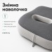 Набір офісних ортопедичних подушок IDEIA, для спини 44 x 38 x 12 см + для сидіння 43 x 38 x 10 см, з ефектом памяті