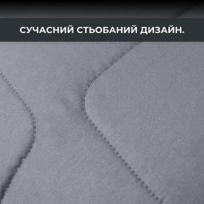 Подушки 50x70 см 2 шт, ManMaker IDEIA, штучний пух, гіпоалергенні, стьобані на блискавці, графітові