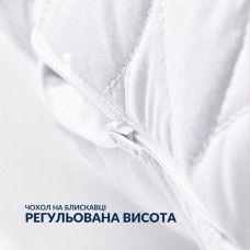 Набір подушок Breeze 50 x 70 2 шт штучний пух, стьобаний чохол на блискавці, ТМ IDEIA