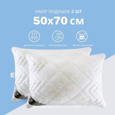 Набір подушок 2 шт Air Dream Classic IDEIA 50 x 70 см з блискавкою + ПОДАРУНОК додатковий наповнювач троянда