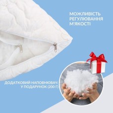 Набір подушок 2 шт Air Dream Classic IDEIA 50 x 70 см з блискавкою + ПОДАРУНОК додатковий наповнювач троянда