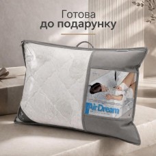 Набір подушок 2 шт Air Dream Classic IDEIA 50 x 70 см з блискавкою + ПОДАРУНОК додатковий наповнювач троянда