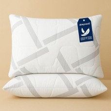 Набір подушок 2 шт Elegantly IDEIA 50 x 70 см з блискавкою, аналог лебяжого пуху, штучний пух, м’яка