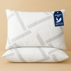 Набір подушок 2 шт Elegantly IDEIA 50 x 70 см з блискавкою, аналог лебяжого пуху, штучний пух, м’яка
