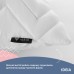 Набір подушок Nordic Comfort+ 50 x 70 см. - 2 шт., білі з блискавкою, антиалергенне волокно + подарунок 200 г. наповнювача