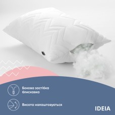 Набір подушок Nordic Comfort+ 50 x 70 см. - 2 шт., білі з блискавкою, антиалергенне волокно + подарунок 200 г. наповнювача