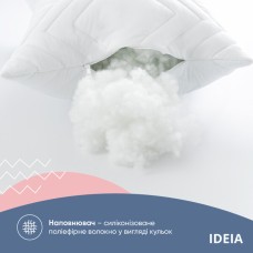 Набір подушок Nordic Comfort+ 50 x 70 см. - 2 шт., білі з блискавкою, антиалергенне волокно + подарунок 200 г. наповнювача