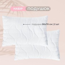 Набір подушок CloudDream 50 x 70 см 2 шт, штучний пух, гіпоалергенні в коробці, білі, ТМ IDEIA
