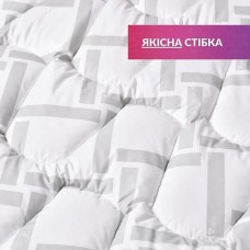 Набір подушка 50 x 70 см 2 шт та євро ковдра 200 x 220 см Elegantly IDEIA, аналог лебяжого пуху, штучний