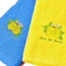 Набір кухонних рушників 2 шт 40 x 70 см, жовте та синє, ТМ IDEIA Набір кухонних рушників 2 шт 40 x 70 см, жовте та синє, ТМ IDEIA