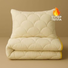 Набір ПОПКОРН IDEIA ковдра 140x200 см + подушка 50x70 см з кукурудзяним наповнювачем, антиалергенний, супер теплий
