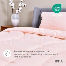 Набір полуторної постільної білизни з ковдрою, OASIS рожевий TM IDEIA