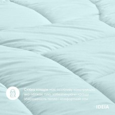 Набір постільної білизни з ковдрою OASIS TM IDEIA полуторний бірюза